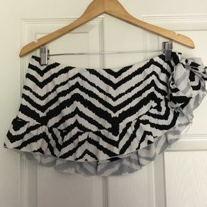 Side Tie Swim Skirt